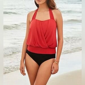 Magicsuit Debbie Tankini Top (Color:Coral Sands)Size 12